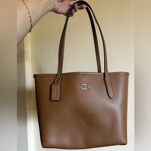 SOLD Coach Leather Small City Tote Bag